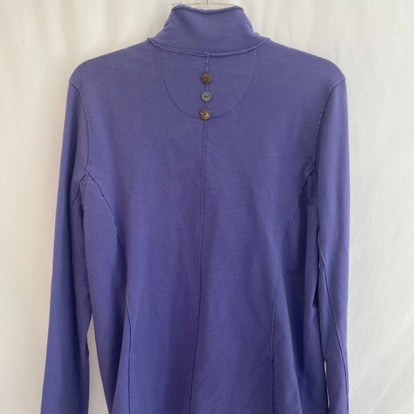 White Lotus Lifestyle Purple Long Sleeve Button Down Jacket Pockets Large - Picture 13 of 16